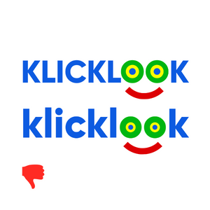 Showing the incorrect writing of the Klicklook brand name.