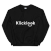 Klicklook Unisex Black Crew Neck Sweatshirt.