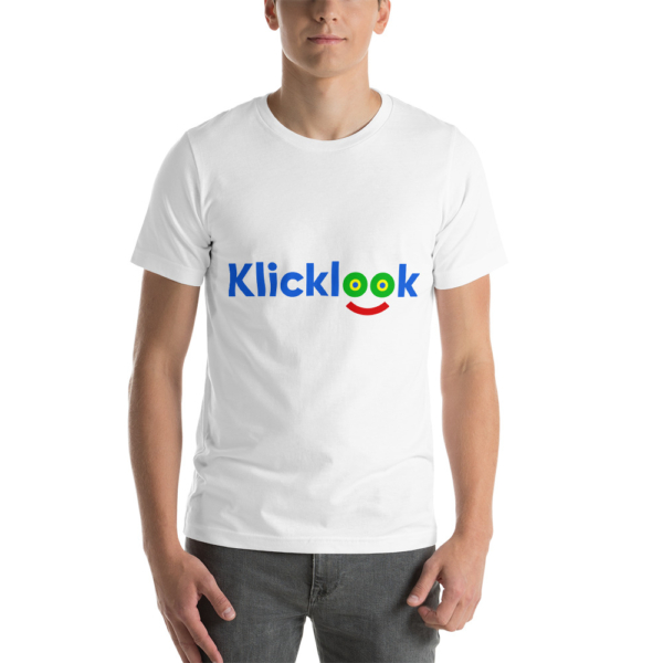 A men is wearing stylish Klicklook Unisex Color T-shirt.