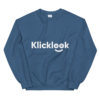 Klicklook Unisex Indigo Blue Crew Neck Sweatshirt.
